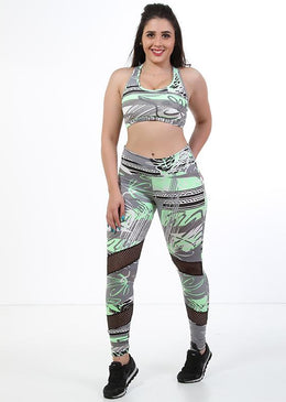 Conjunto 1 Top + 1 Calça legging  Fitness Galvic Moda femininaVocê sempre linda vestida com as roupas da Galvic FitnessPara academia ou seu dia a... 