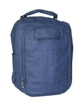 Mochila Eco Azul Marinho.Três bolsos frontais e detalhes resinados. Possui alças de ombro ajustáveis, pendurador e fecho por zíper.Material: Material sintético Eco.Dimensões : Comprimento 42cm   ... 