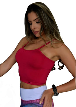 CROPPED É UMA PEÇA INDISPENSAVÉL PARA FORMAR LOOKS SUPER DESCOLADOS.O CROPPED ALINE É UM CROPPED DE ALCINHA CONFECIONADO EM SUPLEX LISO, COM UM ELÁSTICO NA... 