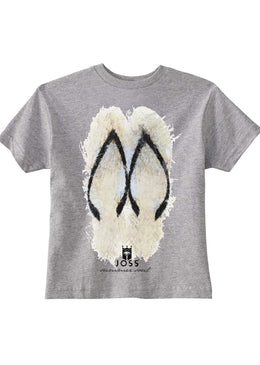 Camiseta JOSS Estampa Chinelo. - Tipo de Produto: Camiseta - Modelagem: Reta- Manga: Curta - Estampas: Digital- Gola: Redonda - Composição: 100 % Algodão - Tipo de Tecido: Malha 