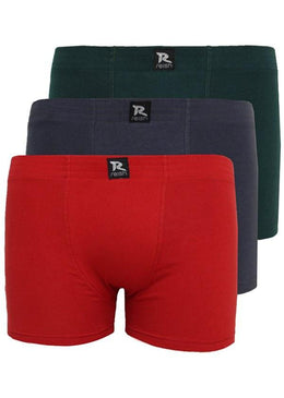 Cueca estilo boxer 4 agulhas, o kit é composto por 3 cuecas de tecido cotton e corte anatômico, garante ajuste perfeito ao corpo.Essa cueca é uma... 