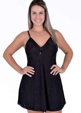 Camisola Janaína fabricada em jersey estampado , sem bojo, alças fixas e modelo soltinho é perfeita para uma noitede sono confortável. Com uma rendinha elástica... 