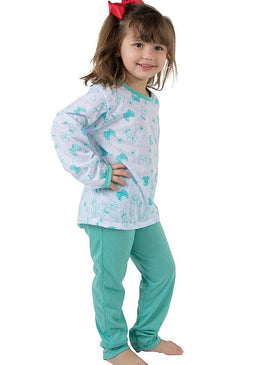 O pijama longo infantil em malha é um conjunto super confortável, que proporcionará excelentes noites de sonos para as pequenas. A calça possui modelo soltinho,... 