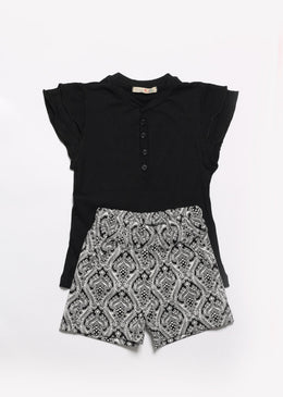 Conjunto super confortável e de excelência qualidade, ideal para usar no dia a dia e/ou para brincar.Blusa com detalhe de botão frontais.SKU: CJTM72 Composição: Blusa: 96% Viscose... 