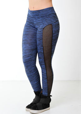 Calças Legging Fitness com tela azul.Linda calça legging com tela.Perfeita para aquela atividade física. Muito elegante e confortável.Compre agora e fique linda.Composição 92% Poliéster 8%... 