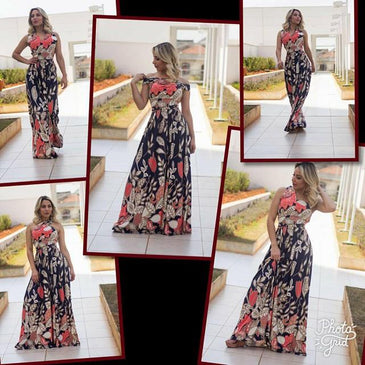 Kit 6 vestidos longostamanho único veste 38 ao 46estampas variadas .............................................................................................................. 