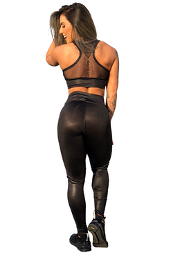 Calça Legging com Transparência confeccionada em Supplex Poliamida Cirre Fitness com fio de elastano de alta qualidade para academia e para o uso no seu dia a dia! Tecido em Supplex Poliamida Cirre... 