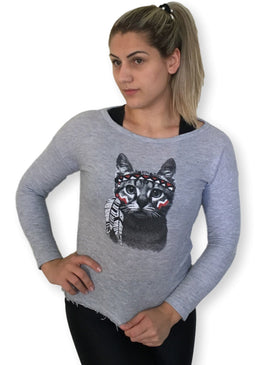 Moletom Moletom EstampadoEstampa Silk ScreenTamanho ÚNICO MTecido Moletom  Tamanho EM CENTIMENTROSComprimento Total 64cmComprimento Frete 54cmBusto 50cmManga 44Largura Manga 15cm   COMPOSIÇÃO50% Poliéster50% Algodão 