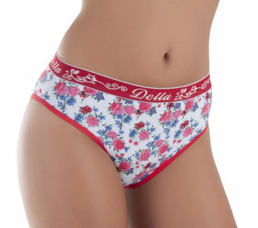 Calcinha confeccionada em cotton estampado, estilo tangão, possui elástico estampado combinando com o tecido. Tecido macio, natural, que não causa alergias ou irritações na pele.... 
