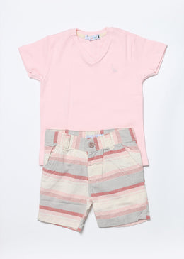 Conjunto para bebês, super confortável e ideal para usar nos dias mais quentes.SKU: CJTF126Composição: 100% Algodão TABELA DE EQUIVALÊNCIA TAMANHO EQUIVALE A: P 0 a... 