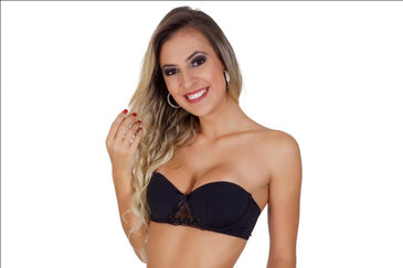 Soutien toma que caia em micro fibra com detalhe em tule bordado, excelente acabamento e muito confortável.Composição:83% Poliamida17% ElastanoForro 100% AlgodãoBojo 100% Poliester  
