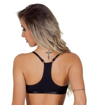 Soutien Léia de bojo, modelo nadador, em microfibra. Produto com excelente qualidade, acabamento e conforto, ideal para o seu dia a dia!Bojo P e M... 