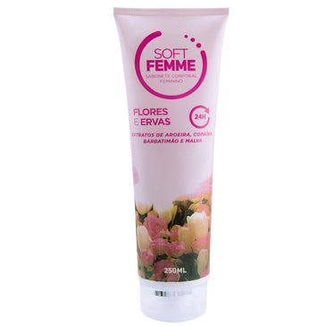 Soft Femme Sabonete Líquido Feminino 250ml - Soft Love Compre no atacado e tenha uma margem de lucro maior! Ótimo produto para revenda com margens... 