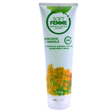 Soft Femme Sabonete Líquido Feminino 250ml - Soft Love Compre no atacado e tenha uma margem de lucro maior! Ótimo produto para revenda com margens... 