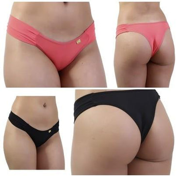 Tanga confeccionada com microfibra lisa com pala dupla, tecido extremamente macio e confortável, tanga ideal para o seu dia a dia. Parte interna do fundo... 