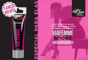 Via Femme é um super excitante feminino que estimula a musculatura vaginal, sensibiliza o ponto G e torna os orgasmos muito mais intensos. Via Femme... 