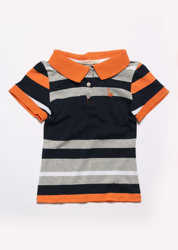 Polo para meninas, listras e fecho na gola em botão. Composição: 98% Algodão | 2% ElastanoSKU: CMTPM30 TABELA DE EQUIVALÊNCIA TAMANHO EQUIVALE A: P 0 a... 