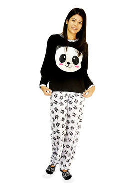   Tecido e modelagem que proporcionam muito conforto.   Calça estampada com pequenos pandas , e uma divertida estampa frontal na blusa. Obs: Esse modelo... 