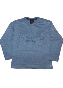 Camiseta Bordado Hommer Azul - Informções:  - Cor: Azul - Composição: 100 % Algodão  Lavagem: Lavar a mão ou máquina, não alvejar, usar ferro até... 