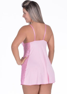 Camisola Dreams  confeccionada em jersey Liso, com detalhes de renda na lateral, alças ajustáveis, corte soltinhoe um laco no entremeio frontal. A Camisola Dreams une o... 
