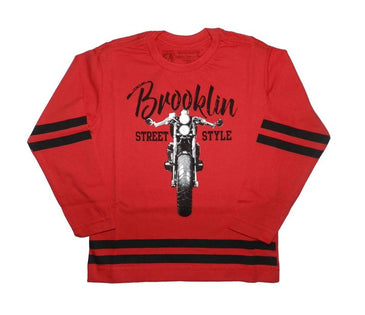 Camiseta Hommer Brooklin Manga Longa Vermelha - Informções:  - Cor: Vermelha - Composição: 100 % Algodão  Lavagem: Lavar a mão ou máquina, não alvejar, usar... 