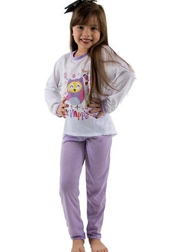 O pijama longo infantil em malha é um conjunto super confortável, que proporcionará excelentes noites de sonos para as pequenas. A calça possui modelo soltinho,... 