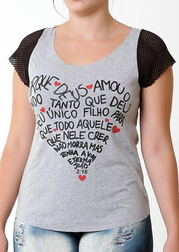 BLUSA FITNESS COM MANGA DE TELA Ideal para seu dia a dia. Combina com várias ocasiões.Confortável e estilosa.Composição: 96% viscose - 4% Elastano. 