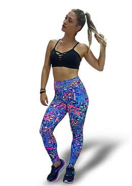 Calça Legging confeccionada em Supplex Poliamida Fitness com fio de elastano de alta qualidade para academia e para o uso no seu dia a dia! Tecido em Supplex Poliamida com elastano: confortável,... 