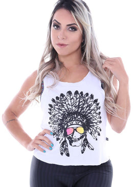 Descrição: Regata Curta Apache Feminina Coleção Hard Clothing Fit com Estampa na parte da frente em SilkScreen. Regata Fitness Feminina de Tecido Viscolycra de ótima qualidade com acabamento em FluFlu na... 