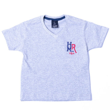 Camiseta Hommer Gola V Cinza Mescla - Informções:  - Cor: Cinza Mescla - Composição: 100 % Algodão  Lavagem: Lavar a mão ou máquina, não alvejar,... 