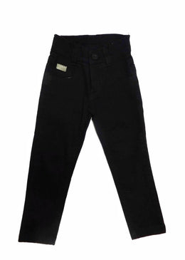 Calça Clássica de Sarja disponíveis nos tamanhos 01, 02, 08, 10, 12, 14, 16.A calça Possui Elástico Regulador de Tamanho , podendo ser ajustada no... 