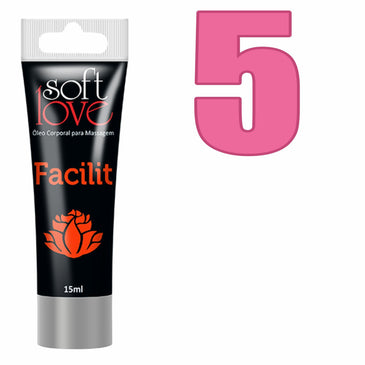 Facilit 4x1 Bisnaga 15ml - Softlove Kit com 5 Unidades Compre no atacado e tenha uma margem de lucro maior! Ótimo produto para revenda com... 