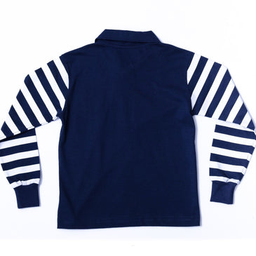 Camiseta Polo Manga Longa Azul Marinho Hommer - Informções:  - Cor: Azul Marinho - Composição: 100 % Algodão  Lavagem: Lavar a mão ou máquina, não... 