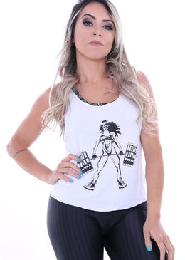 Descrição: Regata Curta Girl Fitness Feminina Coleção Hard Clothing Fit com Estampa na parte da frente em SilkScreen.Regata Fitness Feminina de Tecido Viscolycra de ótima qualidade com acabamento em FluFlu... 