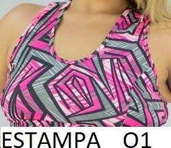 Descrição do produtoTop fitness Feminino costa Nadador ref.6.6-7744 Plus Size Tam. 44 ATE 64   costa nadador   frente forrada . top  com elástico  embutido... 