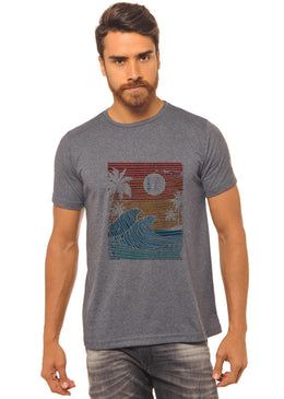 CAMISETA CHUMBO ESTAMPADO MASCULINO JOSS , caimento reto e solto.- INFORMAÇÕES: Modelo: 4308 - cor: CHUMBO - Composição: 100 % Algodão Lavagem: lavar a mão... 