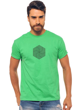 CAMISETA VERDE ESTAMPADO MASCULINO JOSS , caimento reto e solto.- INFORMAÇÕES: Modelo: 4308 - cor: VERDE - Composição: 100 % Algodão Lavagem: lavar a mão... 