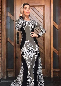 Vestido longo detalhe cinturaTecido ViscolycraTamanho único 