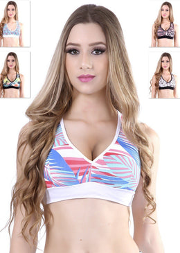 Top Fitness Nathy Liso com Estampado, modelando o corpo feminino para correr, caminhar, malhar na Academia, no Crossfit, Funcional, nas aulas de Pilates, Ioga, aulas... 