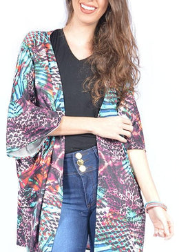 Kimono, feito em 100% Viscose Prático e super na moda, tamanho ÚNICO. 