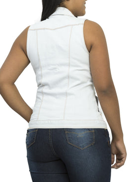 Colete Berilo Com Patches Feminino 97% Algodão 3% Elastano Ref:2166 