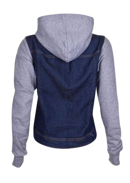 Cores: Jeans
 
TECIDO Jean e Detalhe em Moletom
Tamanhos:
P - 36/38 M - 40-42 G 44 