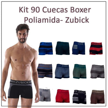 O Kit Contem 90 Unidades. 30M, 30G e 30GG. Nosso Kit de Cueca Boxer sem Costura acompanha 90 Cuecas Boxer sem Costura .Em Vários tamanhos... 