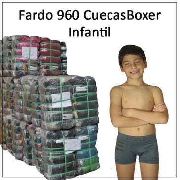 Fardo contendo 960 cuecas boxer infantil sortidas - tamanho M e G.As Cuecas , quando criadas, possuem uma preocupação maior, pois além de passarem um... 