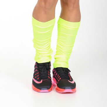 Polaina para academia fabricada com tela dry fit em poliamida na cor amarelo neon.Marca: Carioca Fit Composição: 94% Poliamida e 6% Elastano  