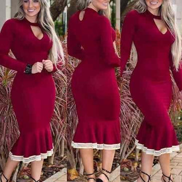 Vestido Midi moda babadoTamanho únicoveste 38 ao 44 