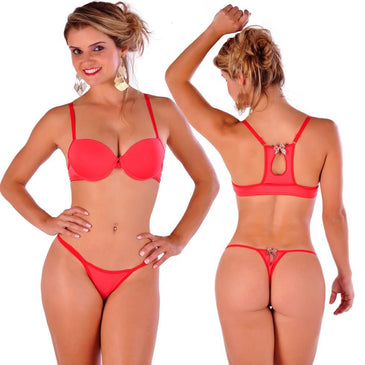 Conjunto Laços do Amor Lindo e confortável conjunto em microfibra com bojo com enchimento para valorizar ainda mais os seios, calcinha fio com um toque de... 