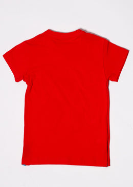 Detalhes:Pequeno corte em fenda na lateral.Camiseta básica estampada para meninos.Gola U.Gênero Infantil Meninos.Composição: 100% AlgodãoSKU: CMT30  TABELA DE EQUIVALÊNCIA TAMANHO EQUIVALE A: P 0 a... 