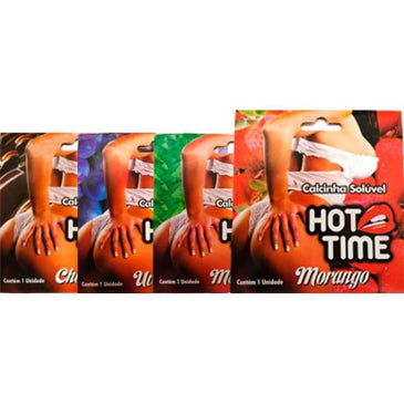 Instigue seu amor!As calcinhas comestíveis Hottime são a pedida certa para você ter uma noite inesquecível!Modo de usar: Remova a película protetora transparente do produto antes... 