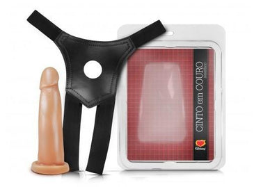 Cinta peniana Strap-on com pênis realístico em plastisol atóxico de alta qualidade. O Strap-on é uma prática utilizada por parceiros que querem apimentar a relação e... 
